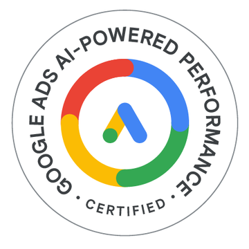 Selo da certificação Anúncios com tecnologia de IA
