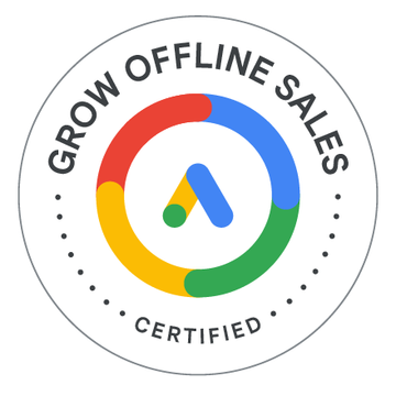 Selo da certificação Aumente as vendas off-line